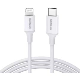 UGreen MFI USB-C TO Lightning Charging Cable 1M - White
