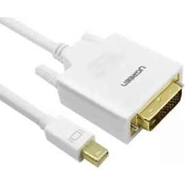 UGreen Mini DP To DVI 24+1 Cable 2M White