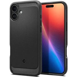 Spigen iPhone 16 Rugged Armor Case Matte Black