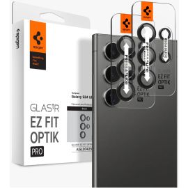 Spigen Galaxy S24 Ultra Optik Pro EZ Fit Camera Lens Protector 2 Pack Black – AGL07425