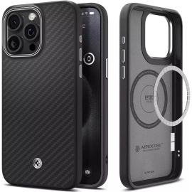 Spigen iPhone 15 Pro Max Enzo Aramid Magsafe Case Black – ACS07044
