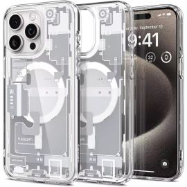 Spigen iPhone 15 Pro Max Ultra MagFit Anti-Yellowing Case Zero One White – ACS07034