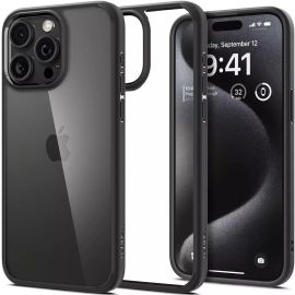 Spigen iPhone 15 Pro Ultra Hybrid Case Matte Black - ACS06713