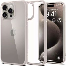 Spigen iPhone 15 Pro Ultra Hybrid Case Natural Titanium – ACS07214