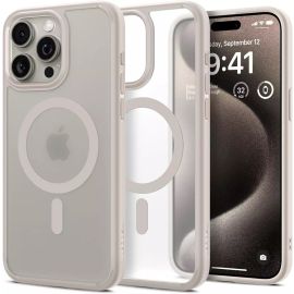Spigen iPhone 15 Pro Max Ultra MagFit Case Frost Natural Titanium – ACS07210
