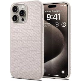 Spigen iPhone 15 Pro Liquid Air Case Natural Titanium – ACS07217