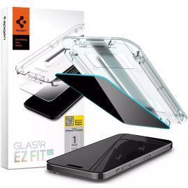 Spigen iPhone 15 Pro Max tR EZ Fit HD Privacy Glass Protector 1 Pack – AGL07118