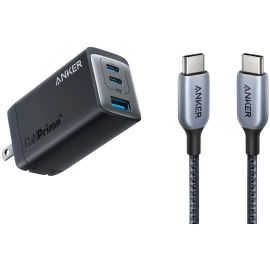 Anker 735 Charger (GaNPrime 65W) with USB-C to USB-C Cable