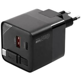 Choetech PD6091 65W GaN Charger With Built In Retractable Cable