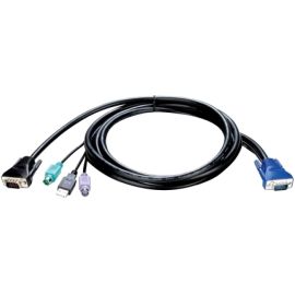 D-Link KVM-401 Convenient 4 in 1 KVM Cable 1.8m
