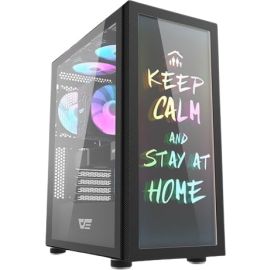 DarkFlash DK210 Graffiti ATX Gaming Case Black