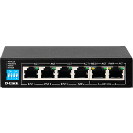 D-Link DES-F1006P-E 6-Port Unmanaged PoE Switch