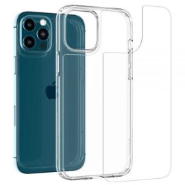 Spigen Apple iPhone 12 Pro Max Quartz Hybrid Tempered Glass Case – ACS01621 – Crystal Clear