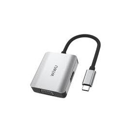 Wiwu Alpha A20VH Lite 2 in 1 HDMI VGA Hub Converter 