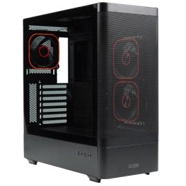 Ease EC123BM Panoramic Mesh ATX Gaming Case With Three ARGB Fans