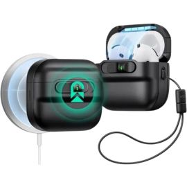 ESR AirPods 4 Pulse Magnetic Flicklock Case HaloLock Black
