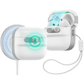 ESR AirPods 4 Pulse Magnetic Flicklock Case HaloLock White