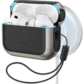 ESR AirPods Pro 3 Orbit Hybrid Magnetic Case Titanium