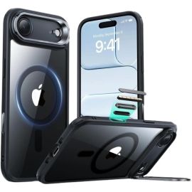 ESR iPhone 17 Air Classic Hybrid With Stand Case Clear Black