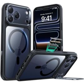 ESR iPhone 17 Pro Classic Hybrid With Stand Case – Clear Black