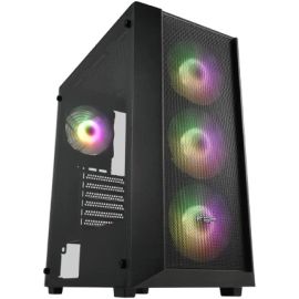 FSP CMT218 4 ARGB Fans Tempered Glass 650W Bronze Gaming Casing
