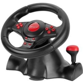 Xtrike Me Gp-903 Racing Wheel With Dual Vibration Motors Realistic Gaming Experience