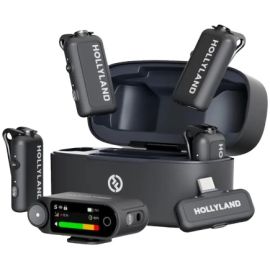 Hollyland LARK MAX 2 Combo 4-Person Version Wirelesss Microphone (Space Gray)