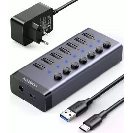 UGreen USB HUB 7 Port With Independent Switch