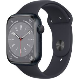 Apple Watch Series 8 GPS 45mm Midnight Aluminum Case with Midnight Sport Band MNUL3