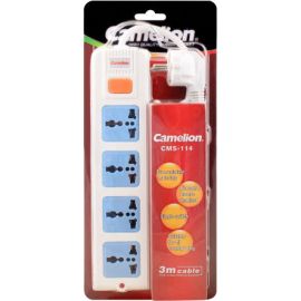 Camelion CMS-114 4 Outlet Power Socket Extension 3m Cable