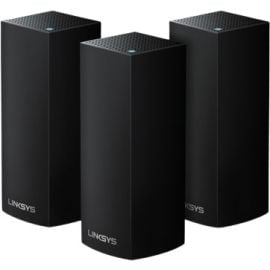 Linksys WHW0303B-ME Tri-Band Intelligent Mesh™ WiFi 5 System 3-Pack (Black)