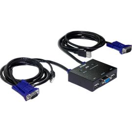 D-LINK KVM-221 2-Port KVM Switch with VGA and USB Ports 2 Port Switch