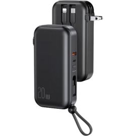 Usams US-CD172 PB63 3 in 1 10000mAh Quick Charge Wall Charger Power Bank With Cables