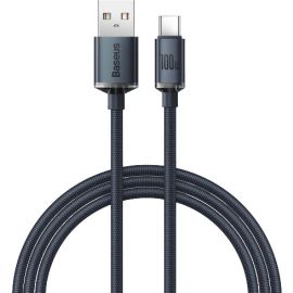 Baseus Crystal Shine Series Fast Charging Data Cable USB Type A to USB Type C 100W 1,2m black