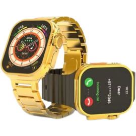 BML BW-16 Ultra Smart Watch Gold Dual Strap