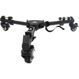 Kingjoy VX-600 heavy-duty rock solid tripod dolly with rubber wheels