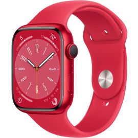 Apple Watch Series 8 GPS 45mm Red Aluminum Case with Red Sport Band
