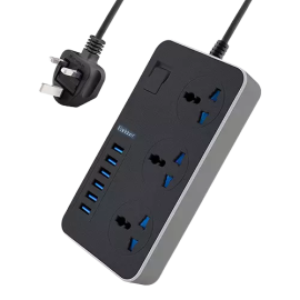 Earldom SC04 9 in 1 3000W Power Adapter Socket