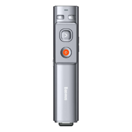 Baseus Orange Dot Wireless Presenter Red Laser(Charging) Grey