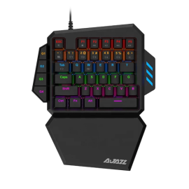 Ajazz AK039 Wired Gaming One-Handed Rainbow Backlit Mechanical Keyboard