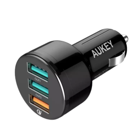 Aukey Car Charger With Quick Charge 3.0 & 2 USB Ports CC-T11