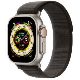 Apple Watch Ultra Titanium 49mm Case with Black/Gray Trail Loop