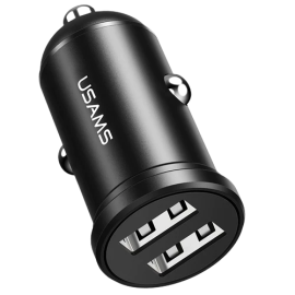 Usams US-CC114 C20 2.4A Dual USB Mini Car Charger