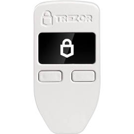 Trezor Model One Crypto Hardware Wallet The Most Trusted Cold Storage (White)