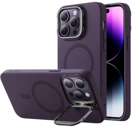 Apple iPhone 14 Pro Max Cloud Kickstand Case with Halolock Magsafe enabled Case – Deep Purple