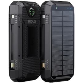 Yolo YPB-204s Helios 20 20000mah Fast Solar Wireless Charging Powerbank