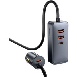 Baseus 4 Port 120W USB Car Quick PPS Multi-Port Fast Car Charger