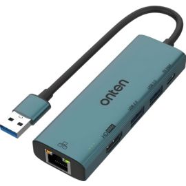 
Onten US-125 USB 3.0 to HDMI Adapter with 100M Network Car (USB 3.0+USB 2.0)
