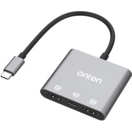 Onten Type-C to HDMI 2 Ports and PD 3.0 4K Adapter OTN-9175S