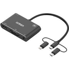 Onten Type-C Lightning Micro USB To HDMI Adapter OTN-7585B